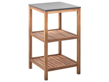 Outdoor Kitchen Island BRUCOLI Brown Acacia Wood