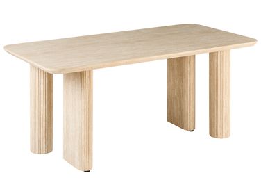 Esstisch BARROY Travertinoptik 180 cm 90 cm