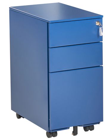 Büroschrank BOLSENA Metall Blau