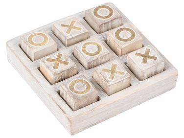 Drei gewinnt Spiel ASJUT Mangoholz Beige