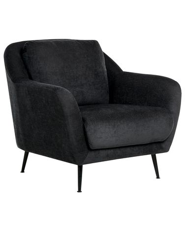 Armchair EIBY Chenille Black