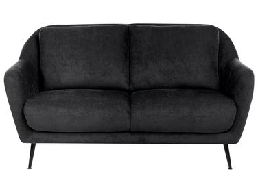 Sofa 2 Seater EIBY Chenille Black