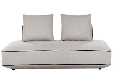 Chaise Longue SEILLANS Fabric Light Grey
