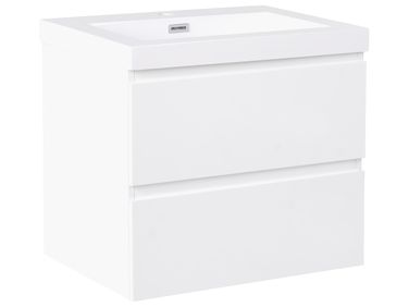 Wall Mounted Vanity Unit with Basin CARDIEL White