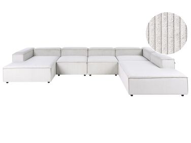Modul Ecksofa 5-Sitzer ARDAL linksseitig Cremeweiß Cord