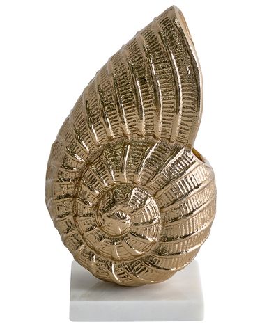 Dekofigur Muschel TULJE Metall Gold