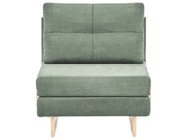Single Sofa Bed JERSLEV Fabric Light Green