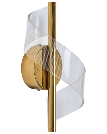 LED Wall Lamp SARELA Gold Metal