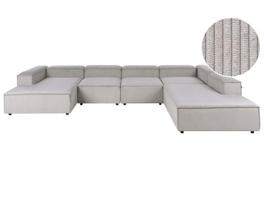 Modul Ecksofa 5-Sitzer ARDAL linksseitig Taupe Cord