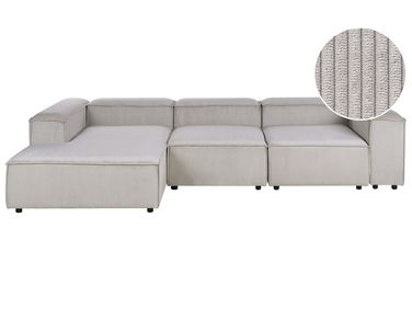 Modul Ecksofa 4-Sitzer ARDAL rechtsseitig Taupe Cord