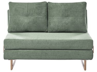 Sofa Bed 2 Seater JERSLEV Fabric Light Green
