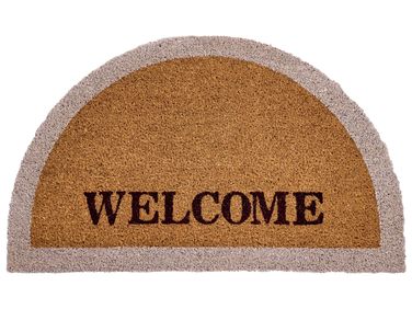Doormat BUHI Natural 45 x 75 cm Text Coir