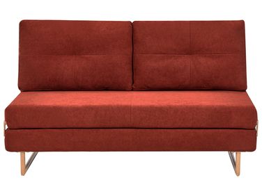 Schlafsofa 3-Sitzer JERSLEV Stoff Rot