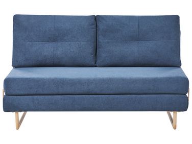 Schlafsofa 3-Sitzer JERSLEV Stoff Blau