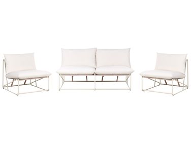 Garden Sofa Set 4 Seater PICO Light Beige Metal