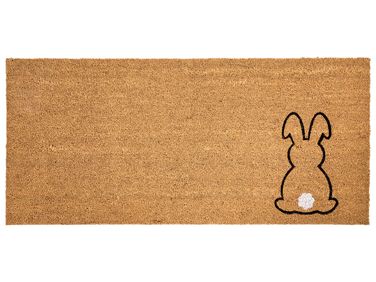 Doormat LINGAYEN Natural 55 x 120 cm Rabbit Coir