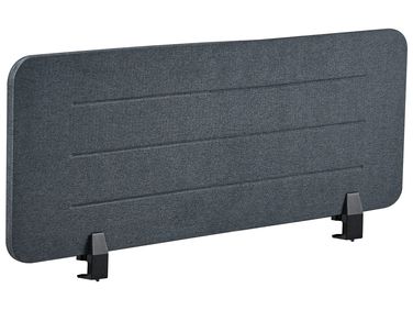 Desk Screen ZIGGY 120 x 40 cm Dark Grey