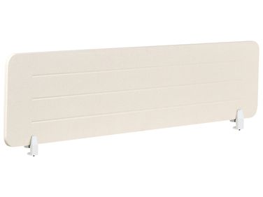Desk Screen ZIGGY 160 x 40 cm Light Beige