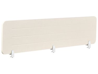 Desk Screen ZIGGY 180 x 40 cm Light Beige