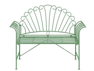 Garden Bench CAVINIA 125 cm Metal Green