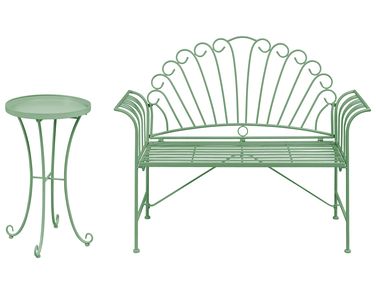 Bistro Set CAVINIA Metal Green