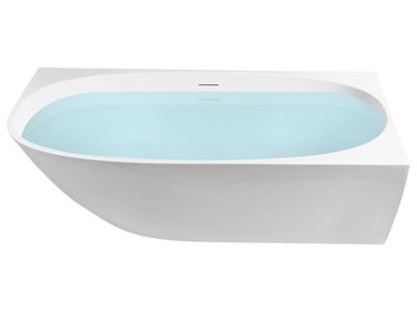 Corner Bath PARNAIBA Left Hand 1700 x 800 mm White