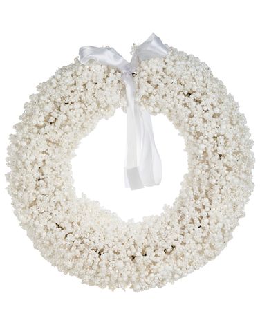 Christmas Wreath ARESJON White 40 cm