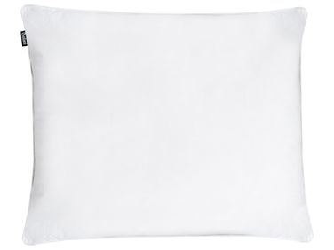 Kopfkissen VIHREN Niedrig Entenfedern und Daunen 50 x 60 cm Weiß