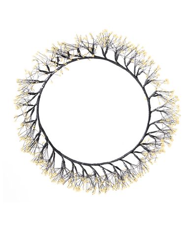 Christmas Wreath LED MUGGAN Wreath 52 cm Black