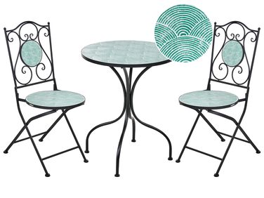 Bistro Set Folding ANAPO Metal Black