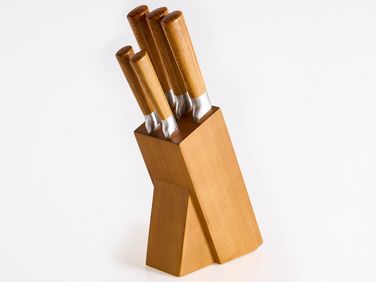 Messerblock-Set 5-teilig TOCHIGI Braun