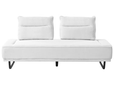Sofa 3-Sitzer FAXEN Stoff Weiß