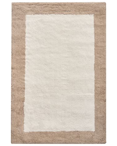 Badematte KABRI Braun / Beige 60 x 90 cm Baumwolle