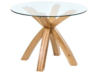 Esstisch YAPP Hellbraun 100 cm 100 cm Sicherheitsglas