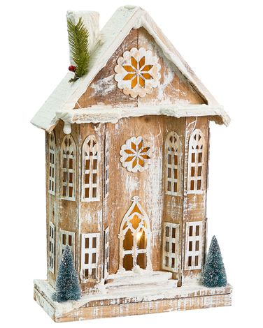 Christmas Decoration LED UNARI House 50 cm Light Brown