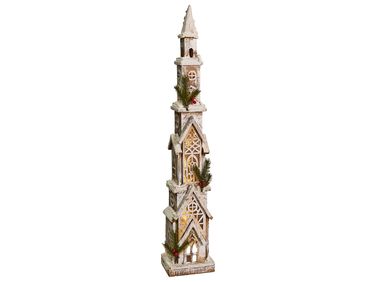 Christmas Decoration LED NASIJARVI House 85 cm Light Brown