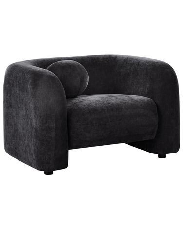 Armchair LEIREN Chenille Black
