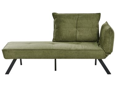Rechtsseitige Chaiselongue ROCAMADOUR Stoff Grün