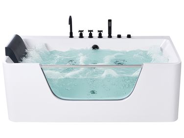 Corner Hot Tub CAHUITA 1600 x 750 mm White