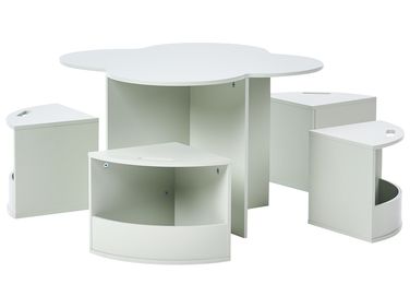 Kids Table with Chairs TIBOO Light Green