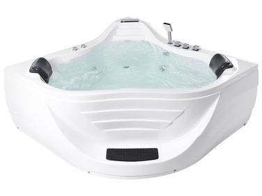 Corner Hot Tub CARTAGENA 2200 x 1600 mm White