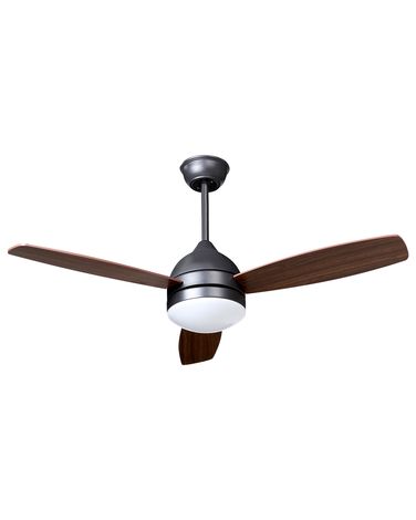 Ceiling Fan with Light MANSALA with Remote LED Dark Brown