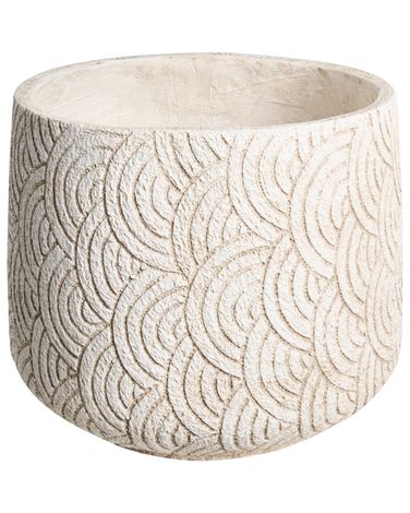 Blumenkübel ERIROS 31 cm Hellbeige