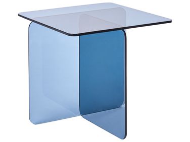 Beistelltisch AMISK Sicherheitsglas Blau