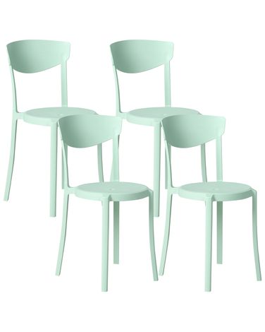 Gartenstuhl 4er Set VIESTE Mintgrün