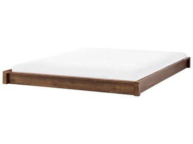 Bett ohne Kopfteil Holz ANTRAS 180 x 200 cm Dunkelbraun