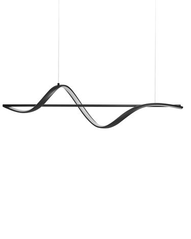 LED Pendant Lamp KHUTTI with Remote with Dimmer Metal Black