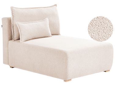 Chaiselongue NERBO Bouclé Beige