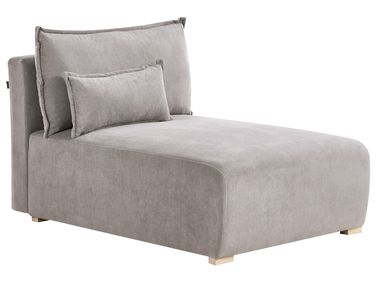Chaiselongue NERBO Stoff Grau