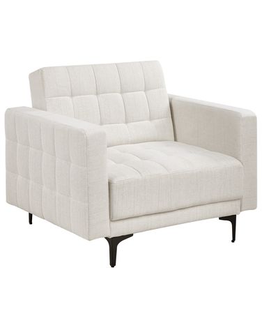 Armchair ABERDEEN Fabric Off-White